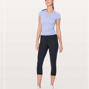 Lululemon Speed Up Crop 21" Midnight Navy size 4